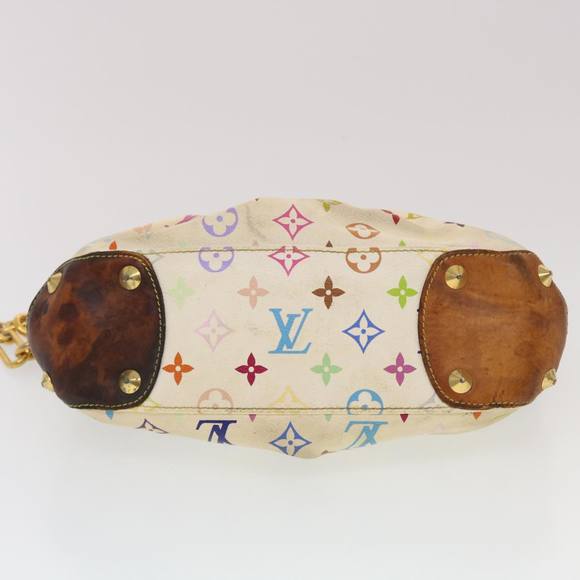 LOUIS VUITTON Monogram Multicolor Judy PM Shoulder Bag White M40257 Auth 43838 - Picture 5 of 16